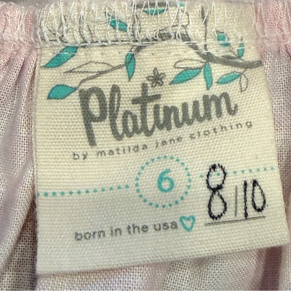 Platinum Matilda Jane Pink and White dress 8 of 10 limited edition size 6 - Picture 2 of 8